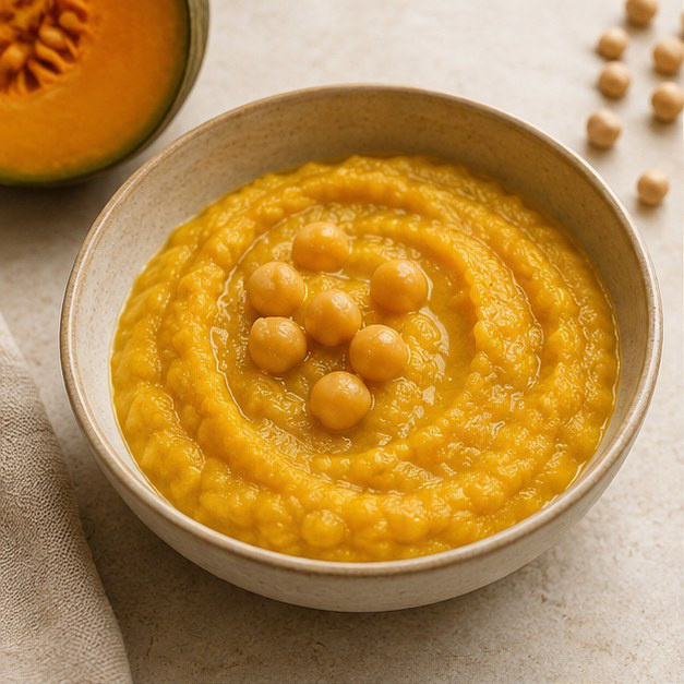 Curry suave de garbanzos y calabaza