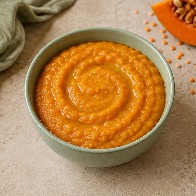 Puré de lentejas y zanahoria