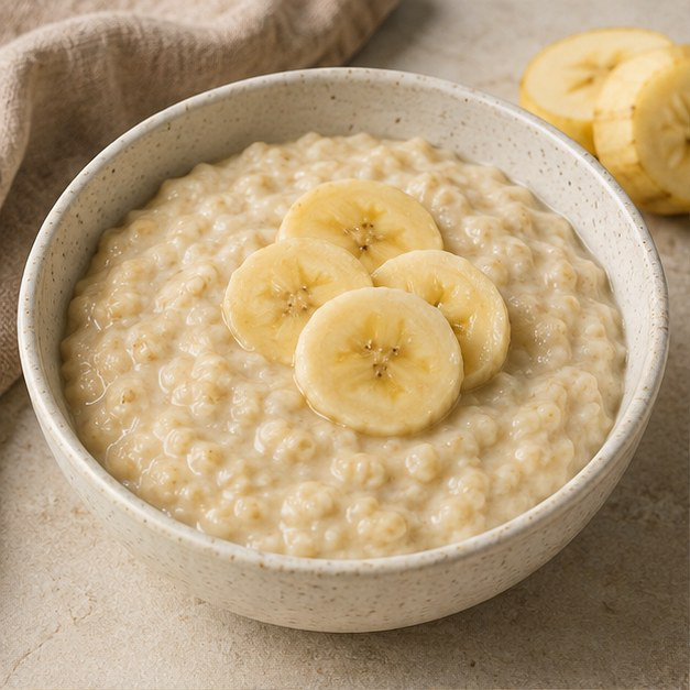 Avena cremosa con banana