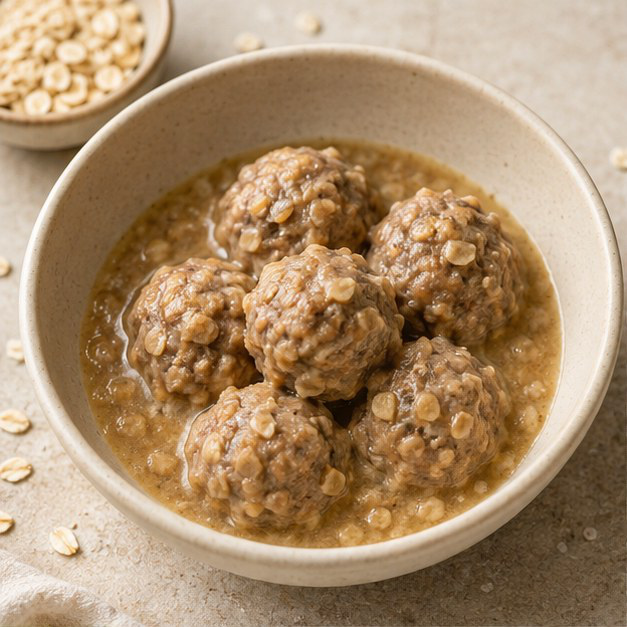 Albóndigas de carne y avena